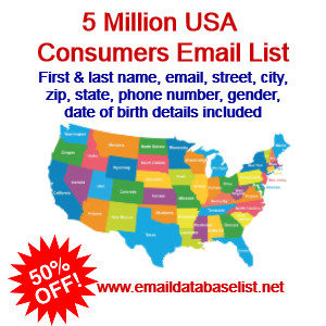 USA consumers email list